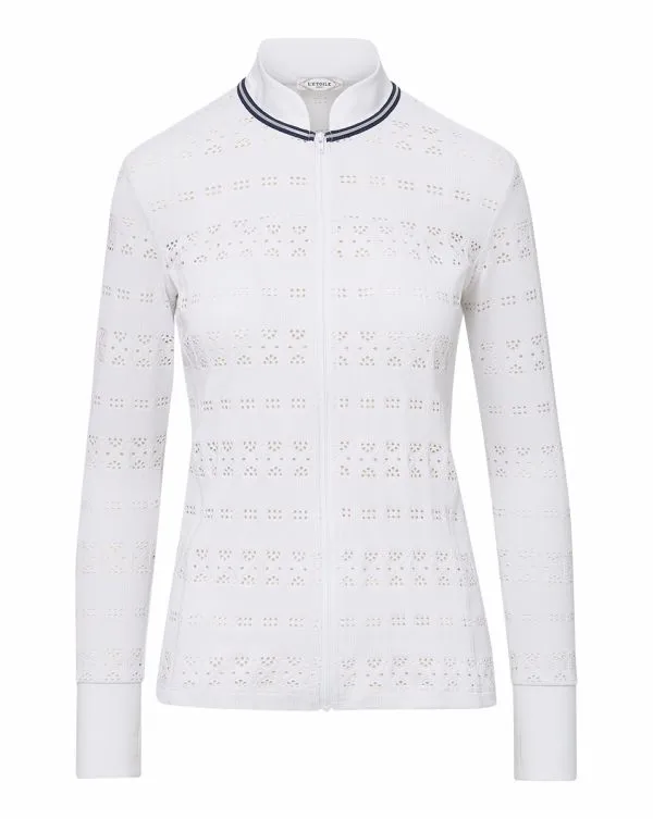 Performance Lace Jacket Whiteandnavy Women Veronica Beard Jackets and Outerwear Performance Lace Jacket Whiteandnavy Women Veronica Beard Jackets and Outerwear