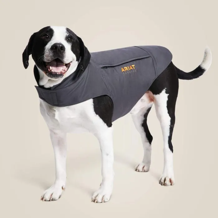 Pet Accessories MenWomen Ariat Rebar DuraCanvas Insulated Dog Jacket Rebar Gray