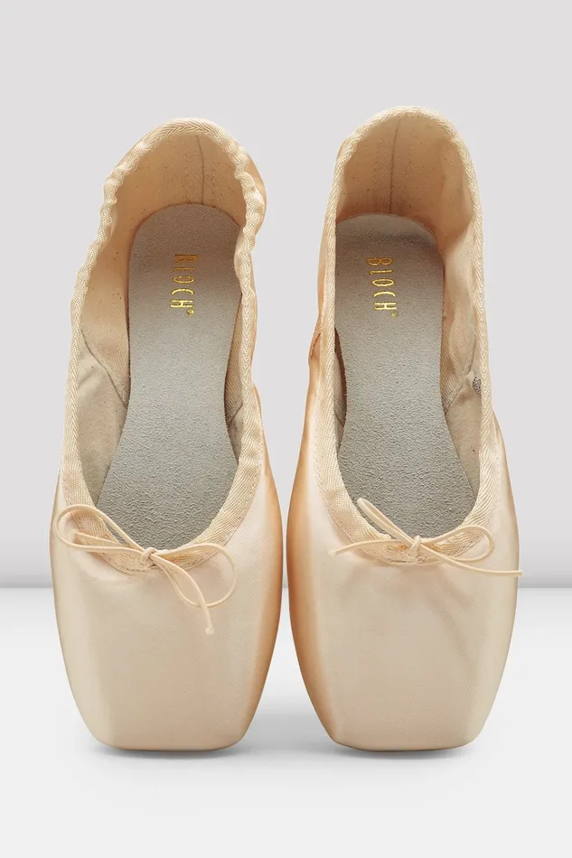 Pointe Adult European Balance Longer Length Pointe Shoes Pink Satin Bloch