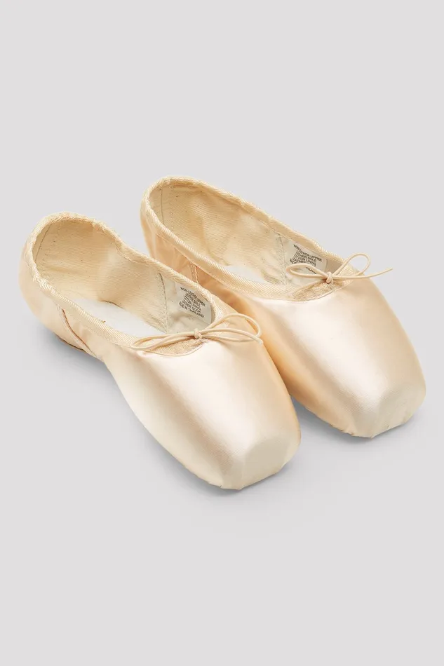 Pointe Adult European Balance Longer Length Pointe Shoes Pink Satin Bloch