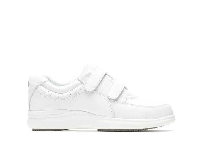Power Walker Ii White Leather Women Walking Shoes Hush Puppies