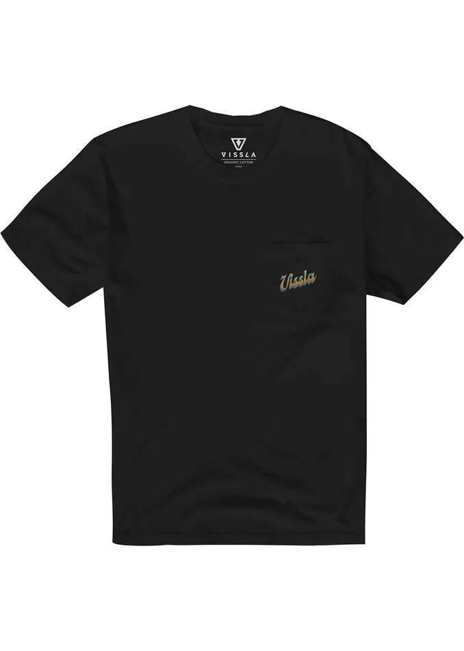 Premium Tees Men Sunset Shadow Premium Pkt Tee Black Vissla