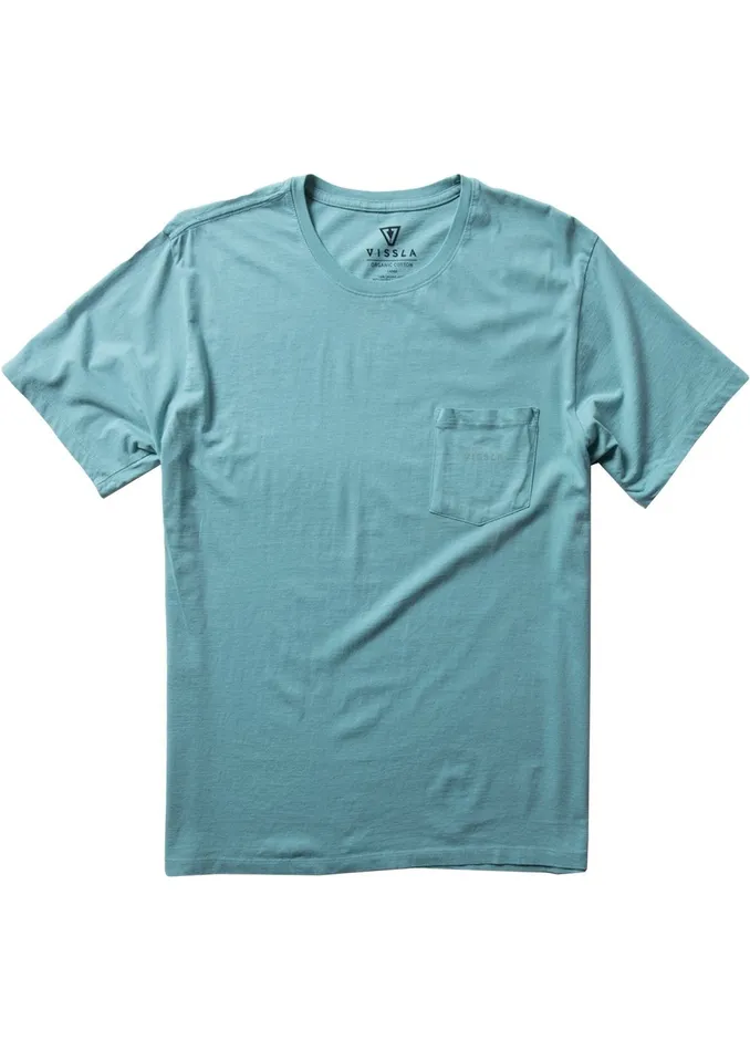 Premium Tees Men Vintage Vissla Premium Pkt Tee Smokey Jade Vissla