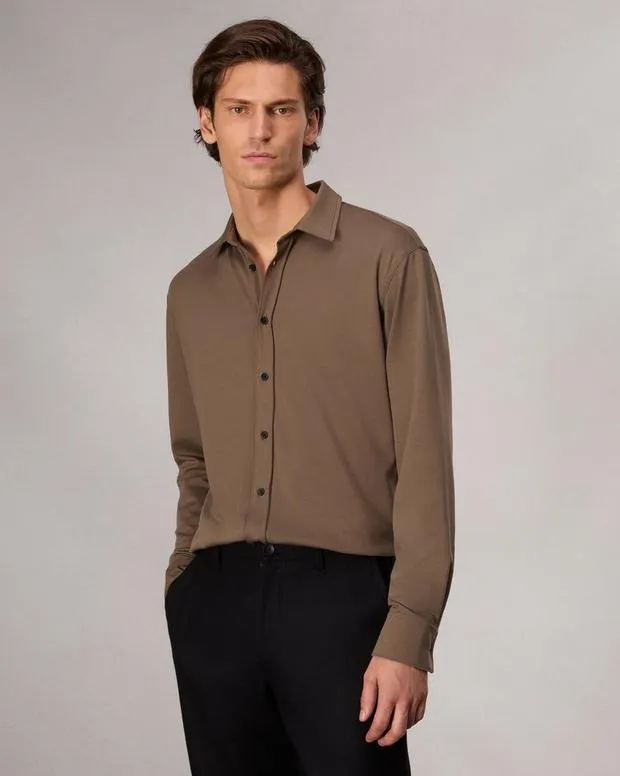 rag and bone Tomlin Pima Cotton Shirt ArmyBlackSea GreyWhite Men Shirts