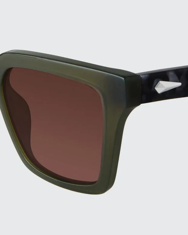 rag and bone Zander BlackCrystalGreen Men Sunglasses