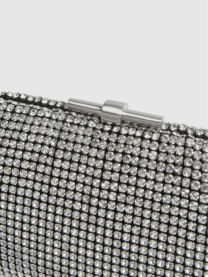 REISS Bags and Purses Women Embellished Clutch Bag Silver