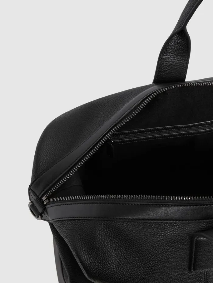 REISS Bags Men Leather Travel Bag Black