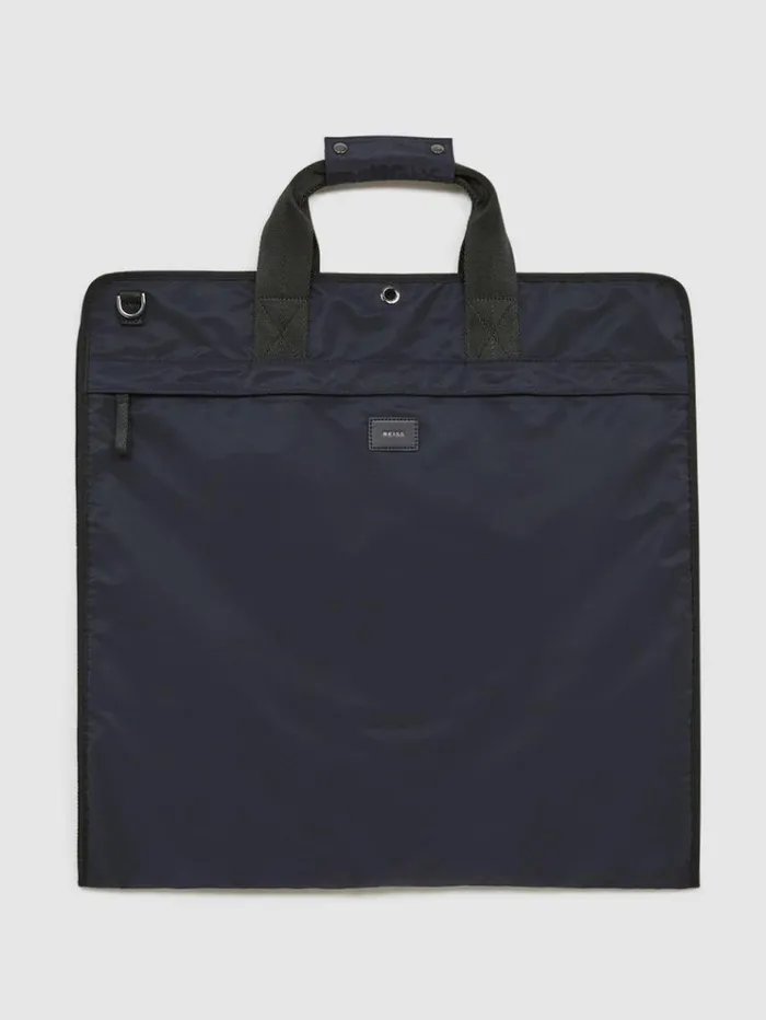 REISS Bags Men Nylon Webbing Suit Bag Dark Navy