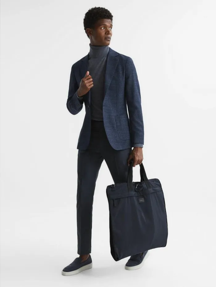 REISS Bags Men Nylon Webbing Suit Bag Dark Navy