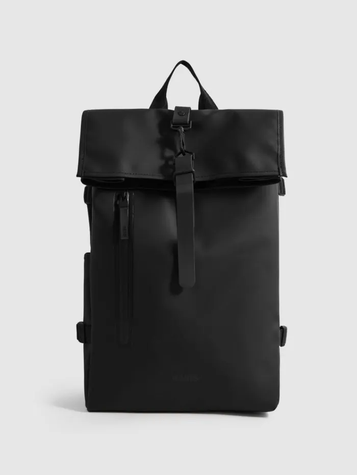 REISS Bags Men Rains RollTop Rucksack Black