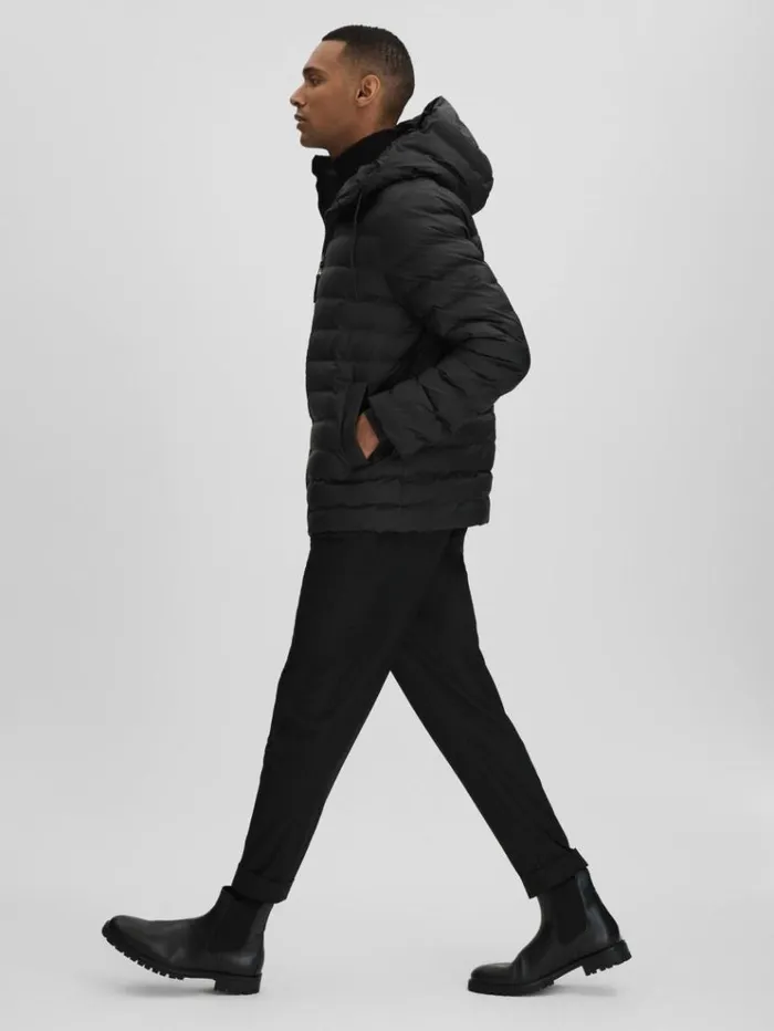 REISS Blazers and Jackets Women Rains Hooded Puffer Jacket Black