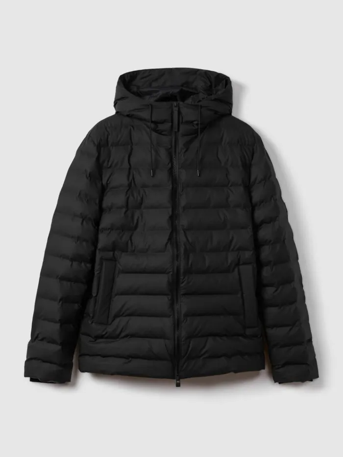 REISS Blazers and Jackets Women Rains Hooded Puffer Jacket Black