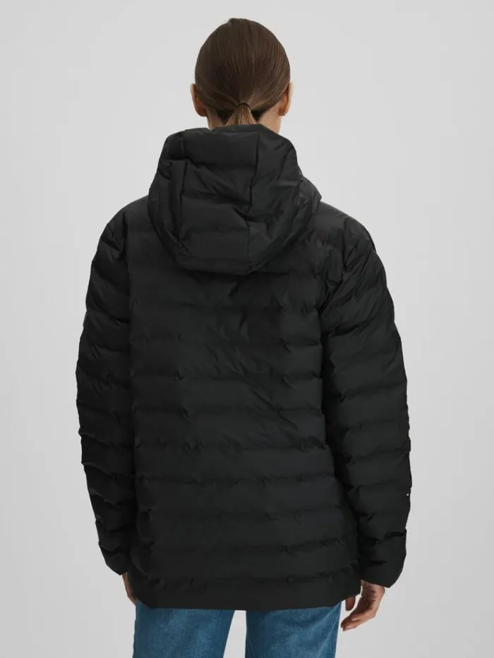 REISS Blazers and Jackets Women Rains Hooded Puffer Jacket Black