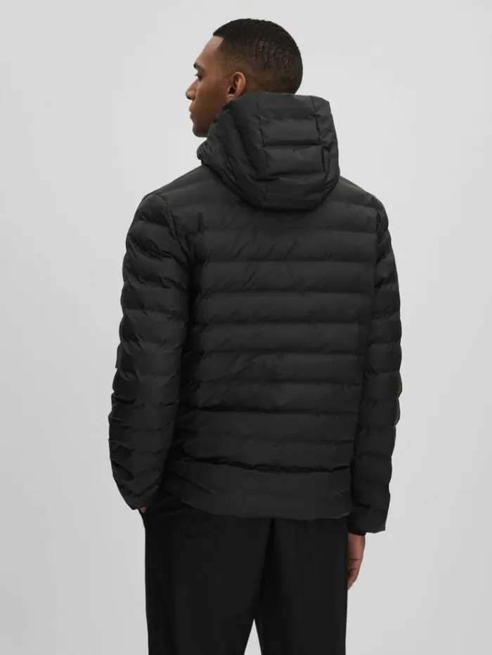 REISS Blazers and Jackets Women Rains Hooded Puffer Jacket Black