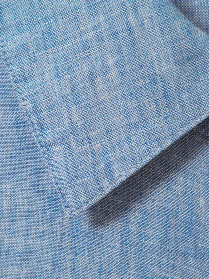 REISS Blouses and Shirts Women Linen ButtonThrough Shirt Blue