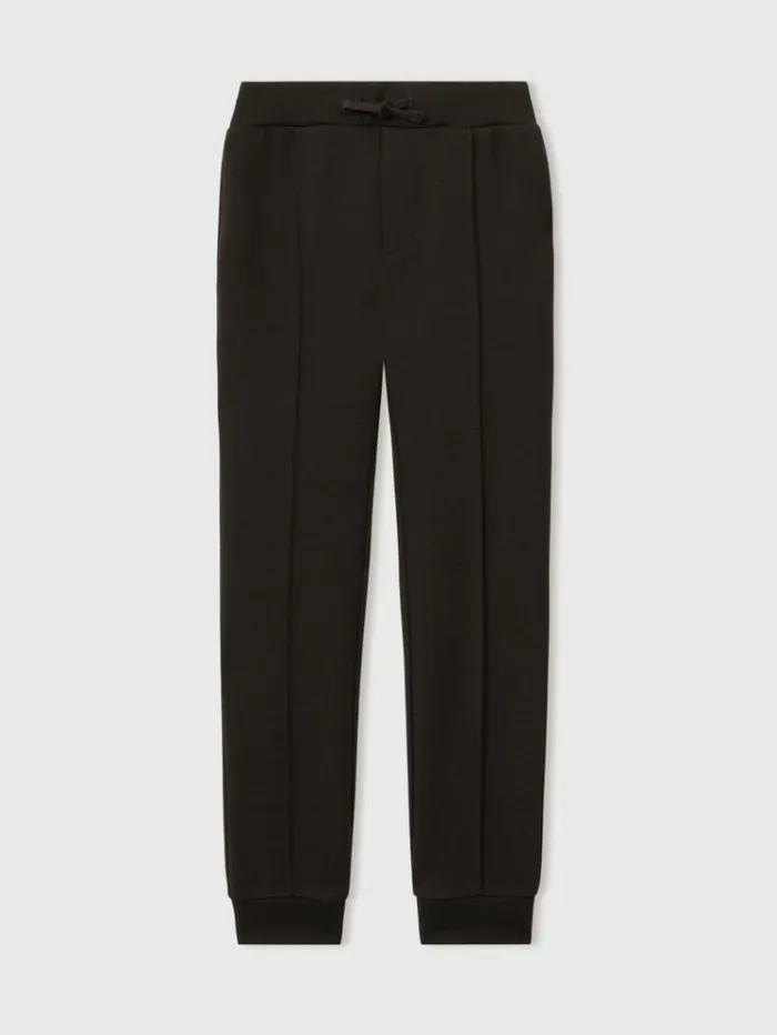 REISS CoOrds Children Interlock Jersey Drawstring Joggers Chocolate Brown