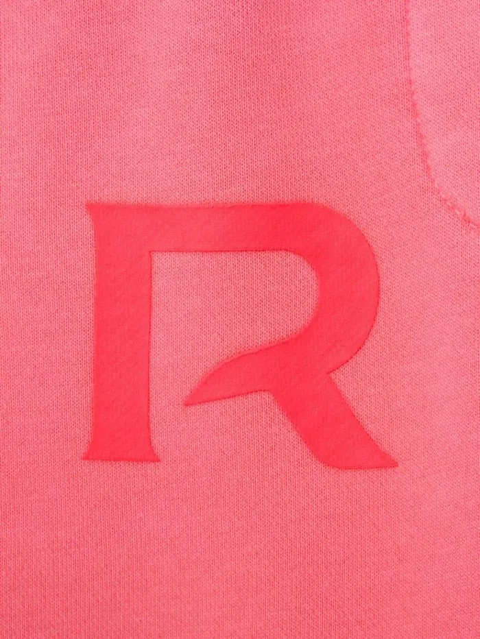 REISS CoOrds Children Oversized Logo Cotton Blend Drawstring Joggers Bright Pink