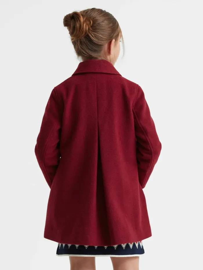 REISS Coats and Jackets Children Wool Blend Bow Coat Red