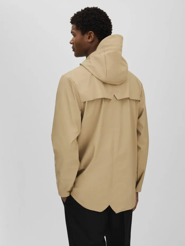 REISS Coats and Jackets Men Rains Unisex Hooded Raincoat Sand