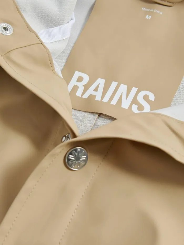 REISS Coats and Jackets Men Rains Unisex Hooded Raincoat Sand