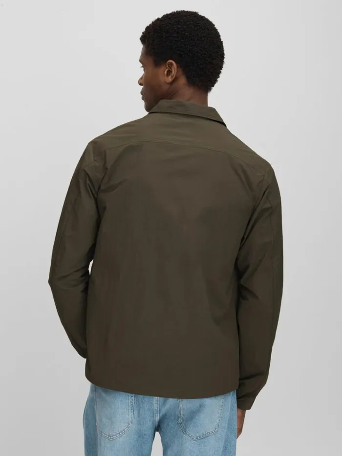 REISS Coats and Jackets Men Scandinavian Edition Lightweight Jacket Dark Olive
