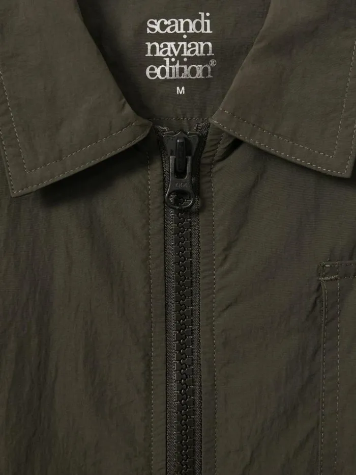 REISS Coats and Jackets Men Scandinavian Edition Lightweight Jacket Dark Olive