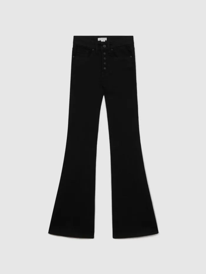 REISS Denim Women Good American Flared Jeans Black