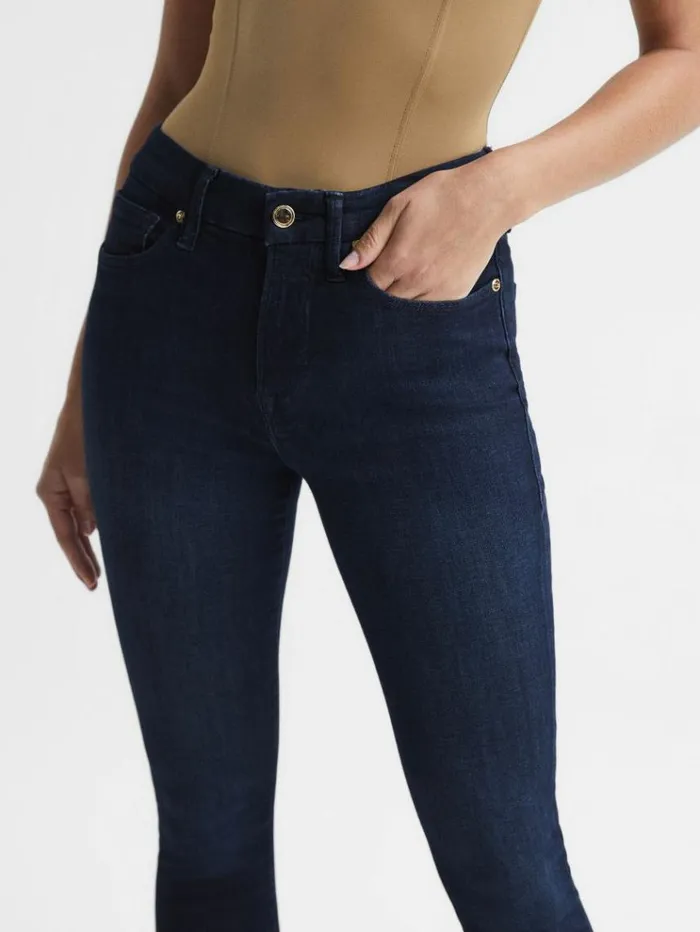 REISS Denim Women Good American Sculpting Skinny Jeans Indigo