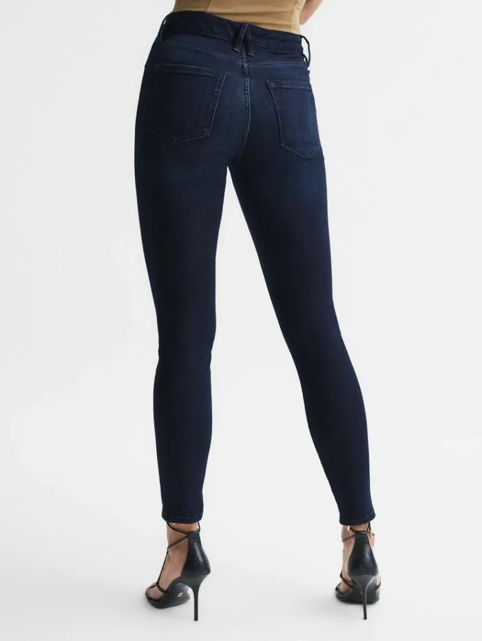 REISS Denim Women Good American Sculpting Skinny Jeans Indigo
