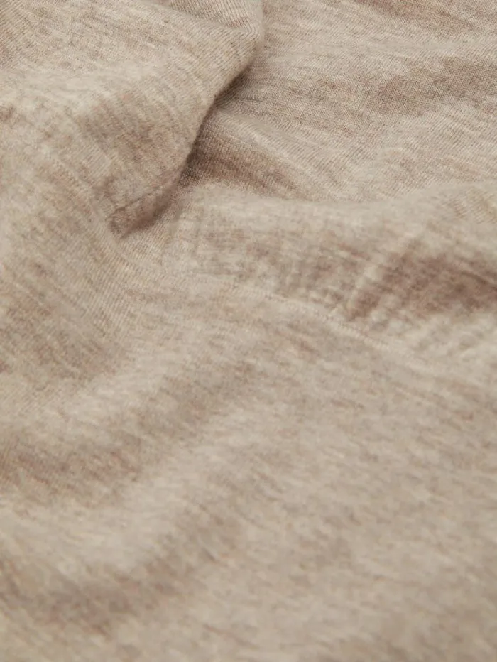 REISS Dresses Women Knitted WoolCashmere Blouson Top Midi Dress Neutral