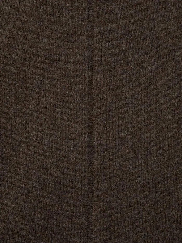 REISS Dresses Women Wool Blend Blouson Sleeve Midi Dress Chocolate
