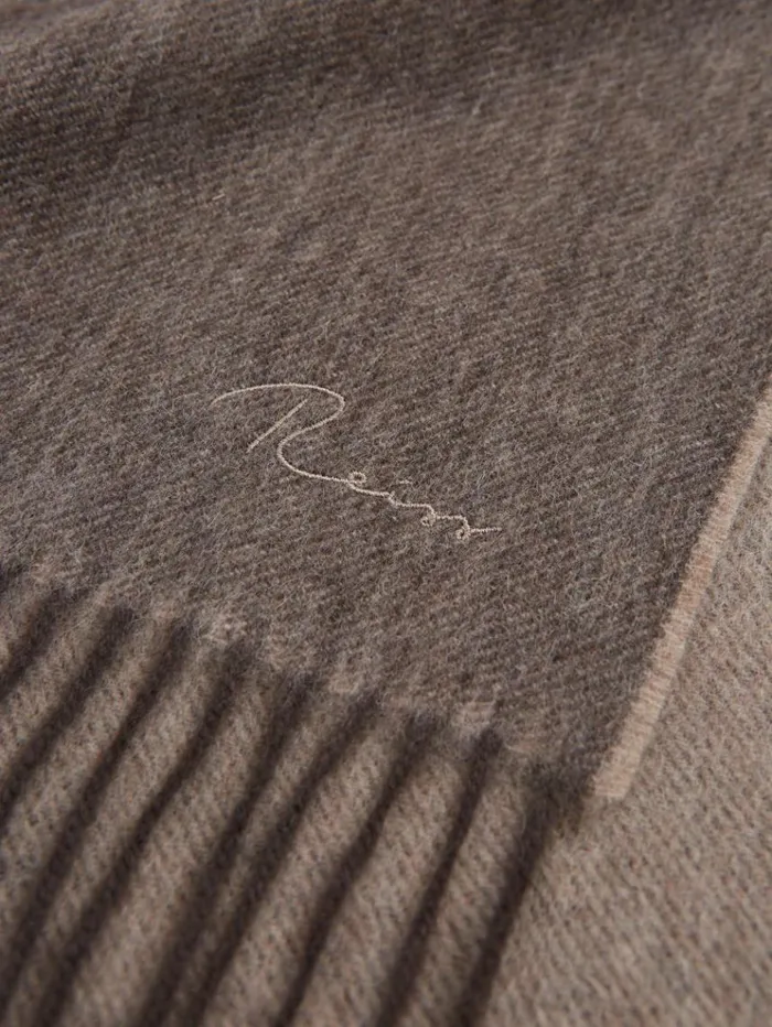 REISS Hats Gloves and Scarves Men Cashmere Blend Scarf Taupe