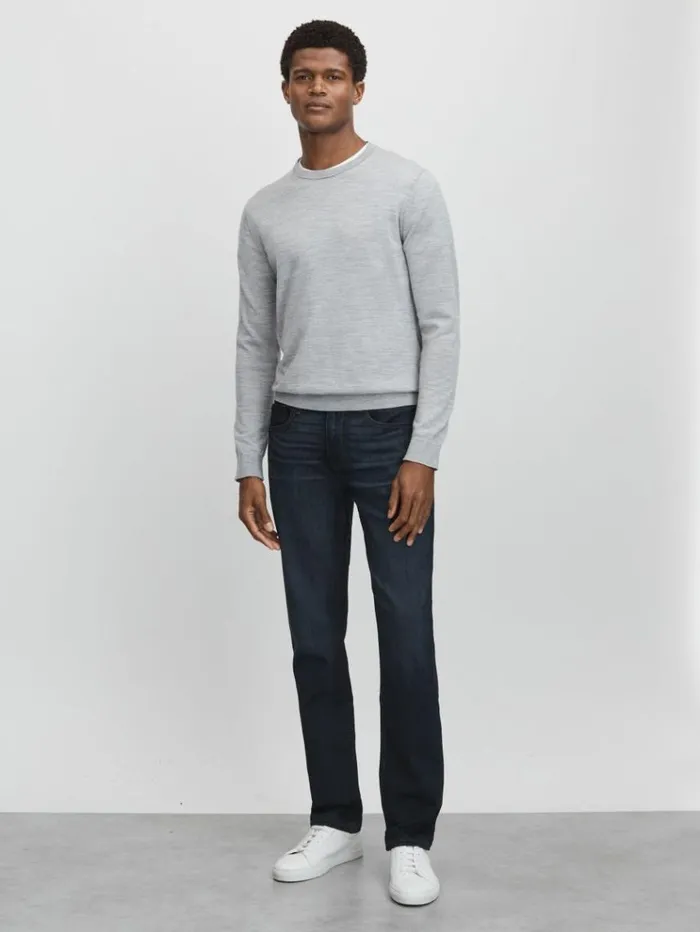 REISS Jeans Men Paige Russ Blue Straight Leg Jeans Russ Blue