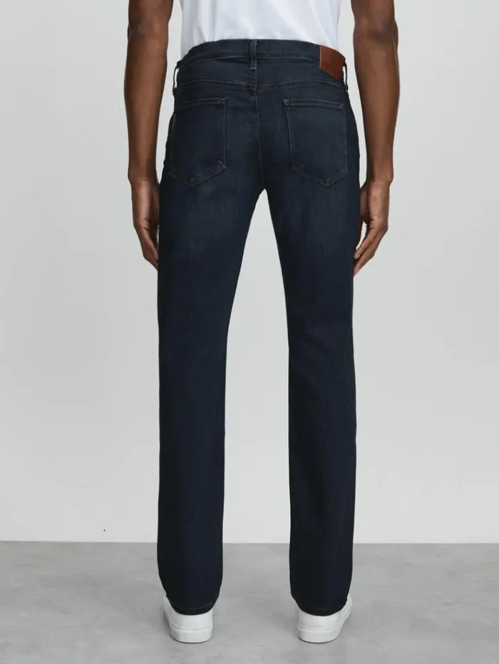 REISS Jeans Men Paige Russ Blue Straight Leg Jeans Russ Blue
