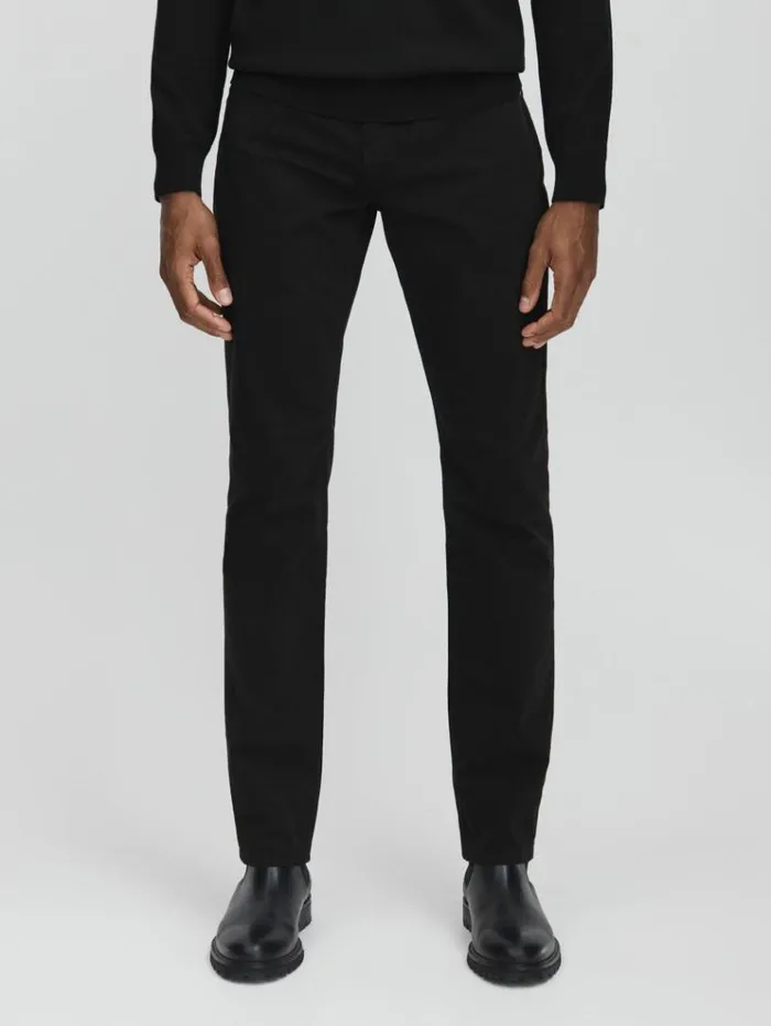 REISS Jeans Men Paige Straight Leg Jeans Black