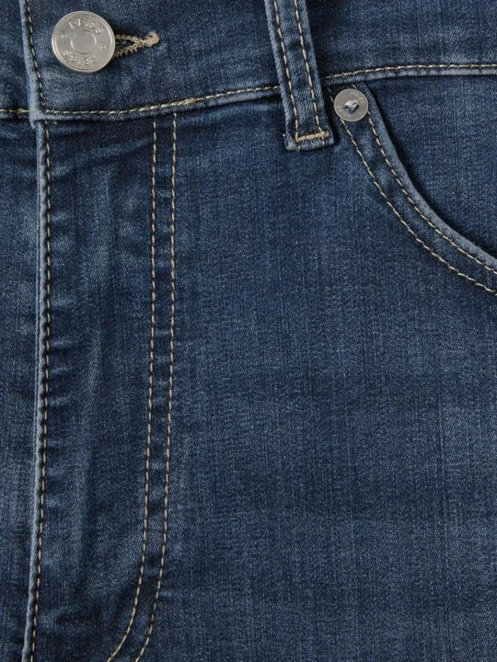 REISS Jeans Men Slim Fit Washed Jersey Jeans Indigo
