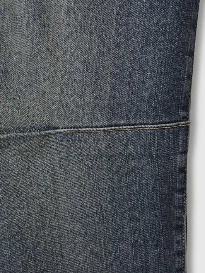 REISS Jeans Women Washed Barrel Leg Jeans Mid Blue