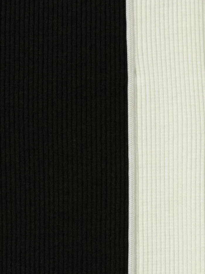 REISS Pants Children CottonBlend Panelled Leggings Black