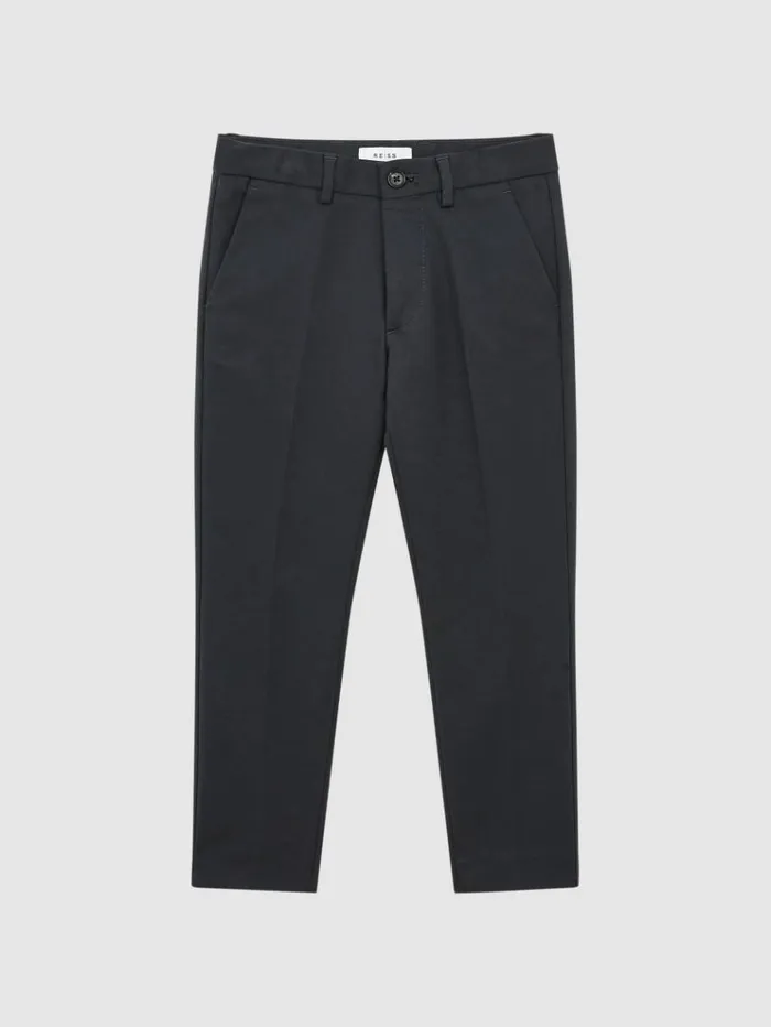 REISS Pants Children Slim Fit Chinos Steel Blue