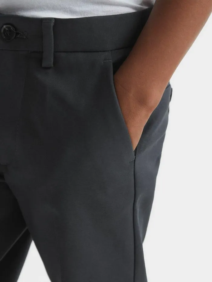 REISS Pants Children Slim Fit Chinos Steel Blue