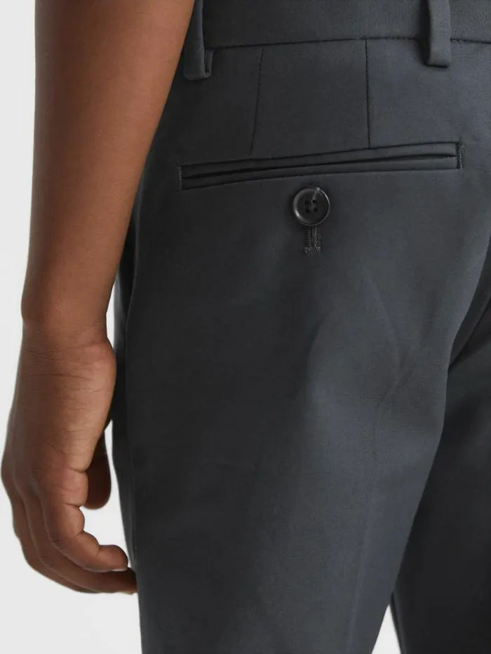 REISS Pants Children Slim Fit Chinos Steel Blue