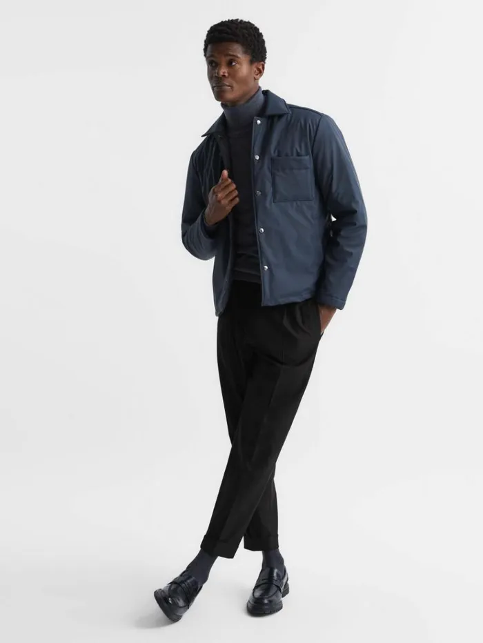 REISS Pants Men Relaxed Drawstring Trousers With TurnUps Black REISS Pants Men Relaxed Drawstring Trousers With TurnUps Black