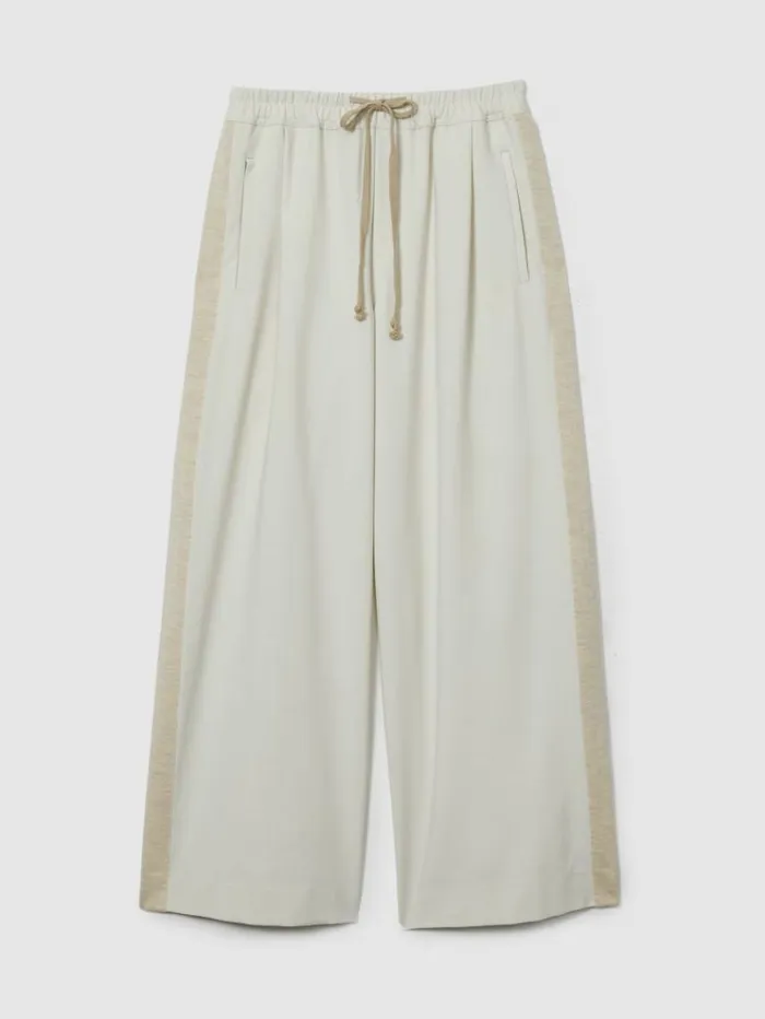 REISS Pants WomenMen Reiss Les 100 Ciels Twill Trousers With Wool Cream