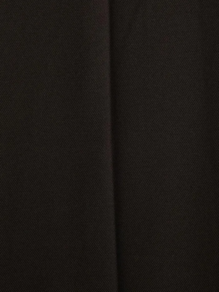 REISS Pants Women Wool Blend Wide Leg Suit Trousers Chocolate
