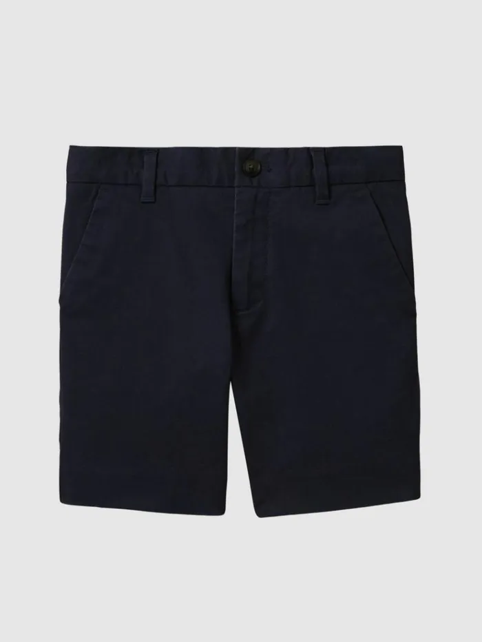 REISS Shorts Children Casual Chino Shorts Navy