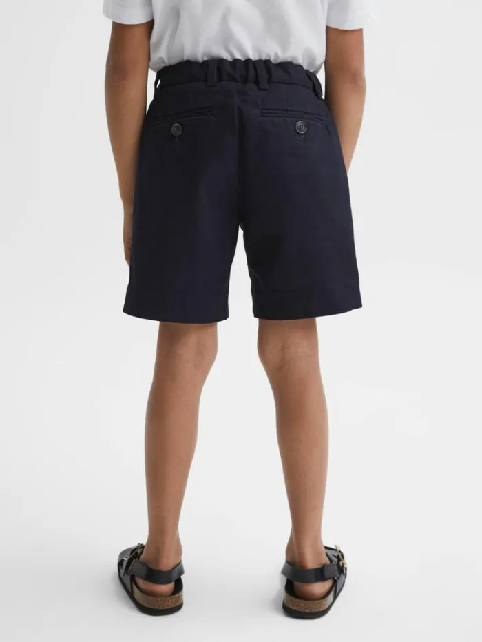 REISS Shorts Children Casual Chino Shorts Navy