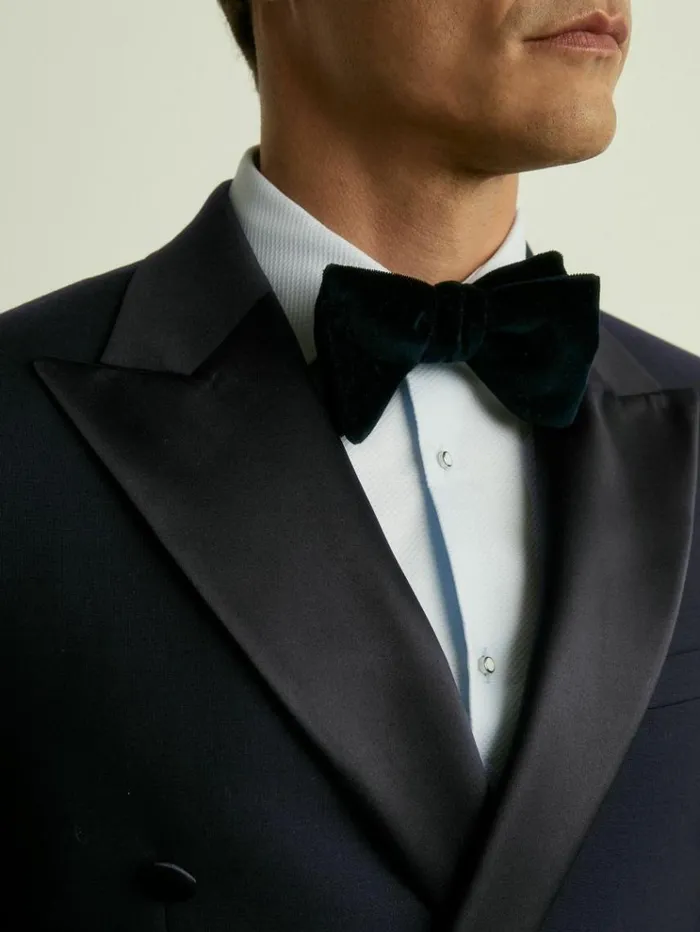 REISS Suits and Tailoring Men Modern Fit Double Breasted Tuxedo Jacket Navy REISS Suits and Tailoring Men Modern Fit Double Breasted Tuxedo Jacket Navy