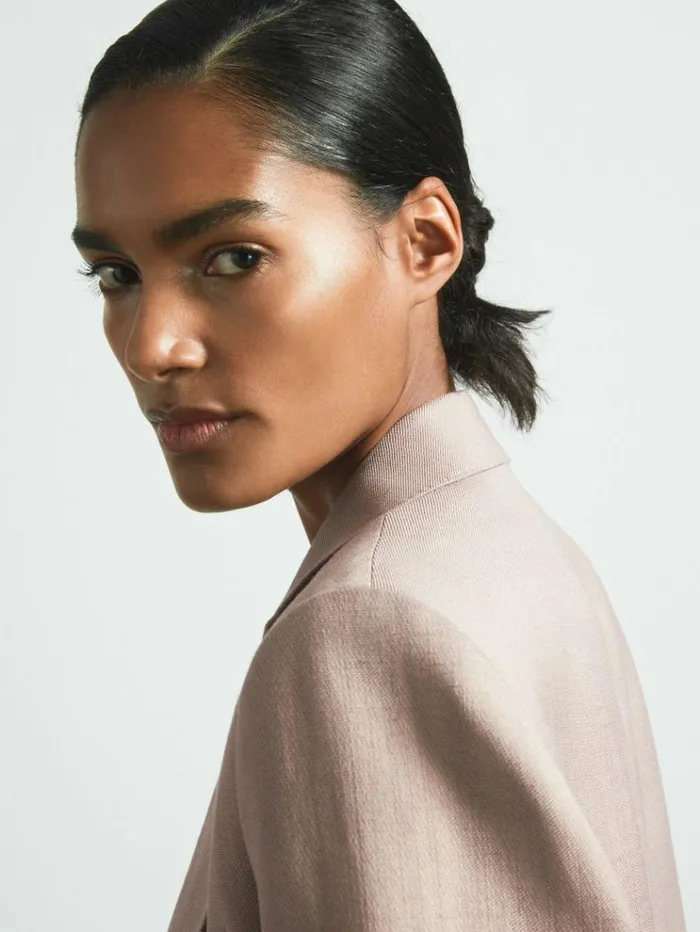 REISS Suits and Tailoring Women Atelier Tailored Double Breasted Suit Blazer Pink