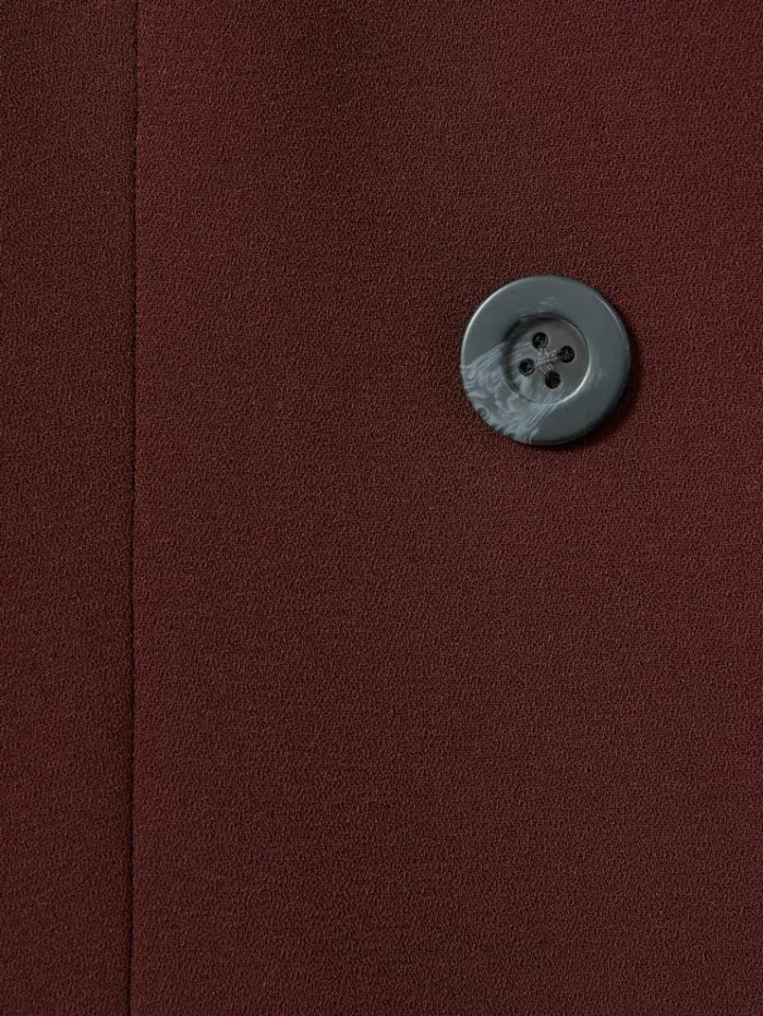 REISS Suits and Tailoring Women Florere Collarless Double Breasted Blazer Burgundy