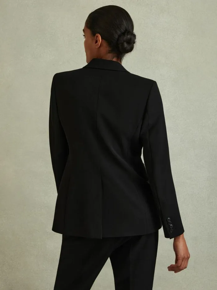 REISS Suits and Tailoring Women Tailored Single Breasted Suit Blazer Black